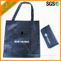 Non woven folding tote bag into pouch